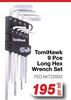 TomiHawk 9 Pce Long Hex Wrench Set FED.AKT22932-Per Set