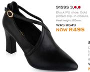 Honey Black PU Shoe