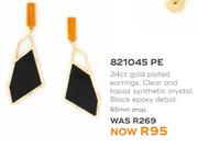 Honey 24ct Gold Plated Earrings