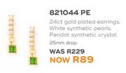 Honey 24ct Gold Plated Earrings