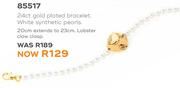 Honey 24ct Gold Plated Bracelet 85517