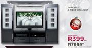 Toronto 4 Piece Wall Unit