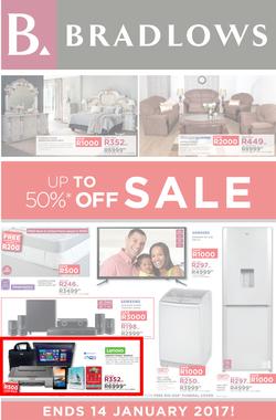 Bradlows : Sale (27 Dec - 14 Jan 2017), page 1