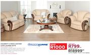 Gommagomma Celebrity 4 Piece Leather Look Lounge Suite