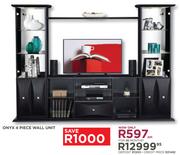 Onyx 4 Piece Wall Unit