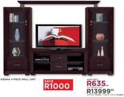 Sienna 4 Piece Wall Unit
