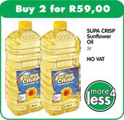 Supa Crisp Sunflower Oil -2 x 2L