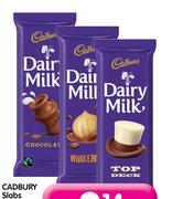 Cadbury Slabs (All Flavours) - 80g / 90g Each