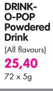Drink-O-Pop Powdered Drink(All Flavours)-72X5g