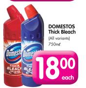 Domestos Thick Bleach-750ml Each