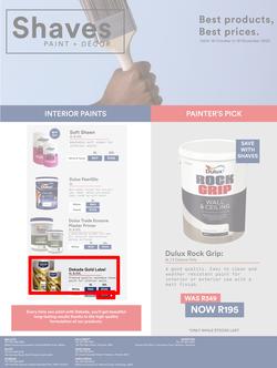 Shaves Paint & Decor : Best Products, Best Prices (19 October - 19 November 2022), page 1