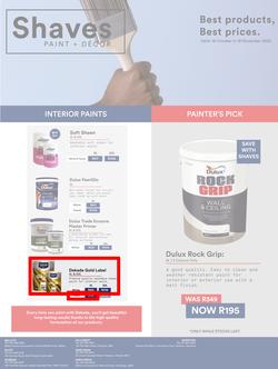 Shaves Paint & Decor : Best Products, Best Prices (19 October - 19 November 2022), page 1