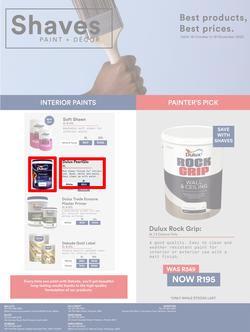 Shaves Paint & Decor : Best Products, Best Prices (19 October - 19 November 2022), page 1