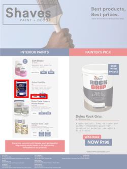 Shaves Paint & Decor : Best Products, Best Prices (19 October - 19 November 2022), page 1
