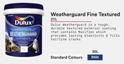Dulux Weatherguard Fine Textured (Standard Colours)-20L