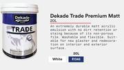 Dekade Trade Premium Matt (White)-20L