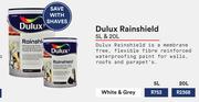 Dulux Rainshield (White & Grey)-20L