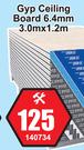 Gyp Ceiling Board 6.4mm-3.0m x 1.2m