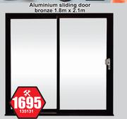 Aluminium Sliding Door Bronze-1.8m x 2.1m