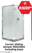 Corner Sliding Shower 900 x 900