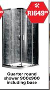 Quarter Round Shower 900 x 900