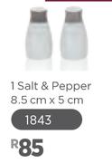Dine Black & White Range 1 Salt & Pepper(1843)-8.5cm x 5cm