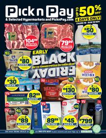 Pick n Pay Eastern Cape : Early Black Friday Specials (16 November - 19 November 2023)