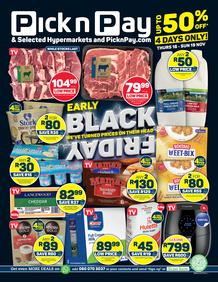 Pick n Pay Western Cape : Early Black Friday Specials (16 November - 19 November 2023)