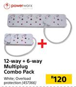 Power Worx 12 Way + 6 Way Multiplug Combo Pack