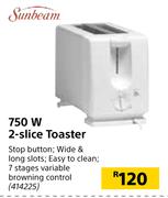 Sunbeam 750W 2 Slice Toaster