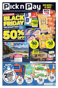 Pick n Pay Gauteng, Free State, North West, Mpumalanga, Limpopo, Northern Cape : Extended Black Friday (29 November - 05 December 2021)