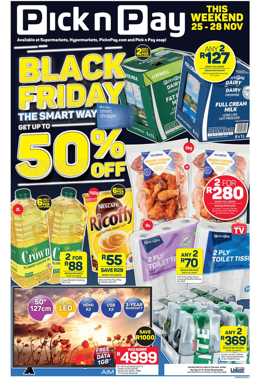 Pick n Pay Western Cape : Black Friday Weekend (25 November - 28 November 2021), page 1