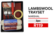 Marshal Lambswool Trayset 3PC