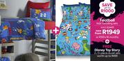 Football Kids Bedding Sets With Free Disney Toy Story 2/3 Piece Duvet Set