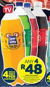 Sparletta,Twist Or Granadilla Flavoured Carbonated Soft Drink-Any 4 x 2L