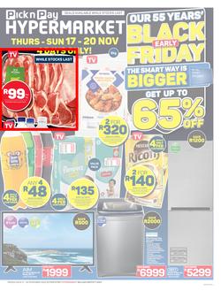 Pick n Pay Hypermarket Eastern Cape :  Early Black Friday Deals (17 November - 20 November 2022), page 1