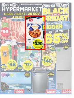 Pick n Pay Hypermarket Eastern Cape :  Early Black Friday Deals (17 November - 20 November 2022), page 1