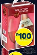 Robertson Winery Smooth Dry Red,Johannisberger Semi Sweet Red,Crisp Dry White-Each