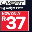 Livefit 1Kg Weight Plate