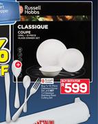 Russell Hobbs Classique Coupe Opal 12 Piece Glass Dinner Set