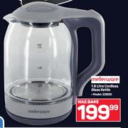 Mellerware 1.8L Cordless Glass Kettle 22800