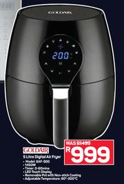 Goldair 5 Litre Digital Air Fryer GAF-500 - Russells