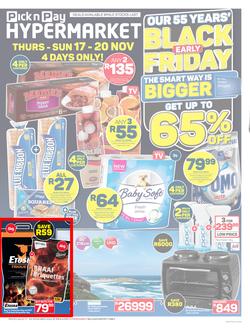 Pick n Pay Hypermarket Eastern Cape :  Early Black Friday Deals (17 November - 20 November 2022), page 12