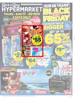 Pick n Pay Hypermarket Eastern Cape :  Early Black Friday Deals (17 November - 20 November 2022), page 12