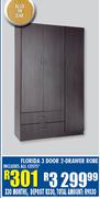 Florida 3 Door 2 Drawer Robe