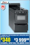 Univa 4 Burner Gas Stove UG004