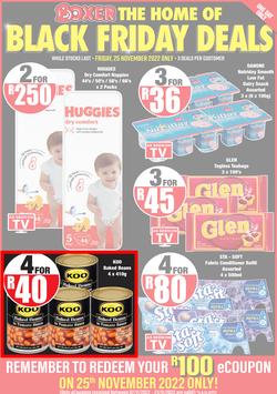 Boxer Super Stores Limpopo & Mpumalanga : Black Friday Deals (25 November 2022 Only), page 1
