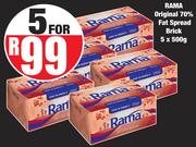 Rama Original 70% Fat Spread Brick-For 5 x 500g