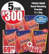 Fresh Wave Hand Washing Powder-For 5 x 3Kg