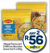 Maggi Flavoured 2 Minute Noodles Assorted-Any 2 x 5 x 68g